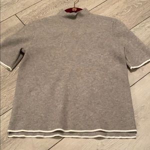 Gray Mock Neck Sweater